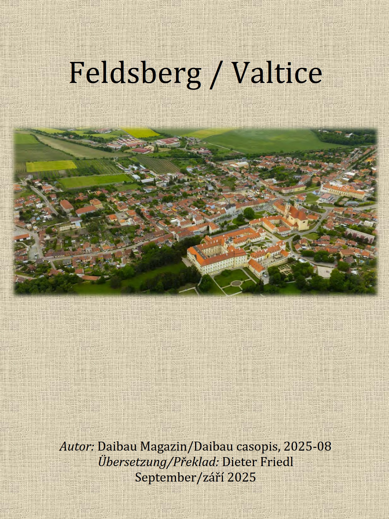 Valtice, časopis Daibau   (CZ+D)